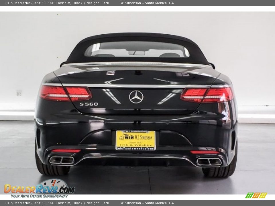 2019 Mercedes-Benz S S 560 Cabriolet Black / designo Black Photo #3