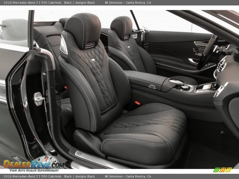 designo Black Interior - 2019 Mercedes-Benz S S 560 Cabriolet Photo #6