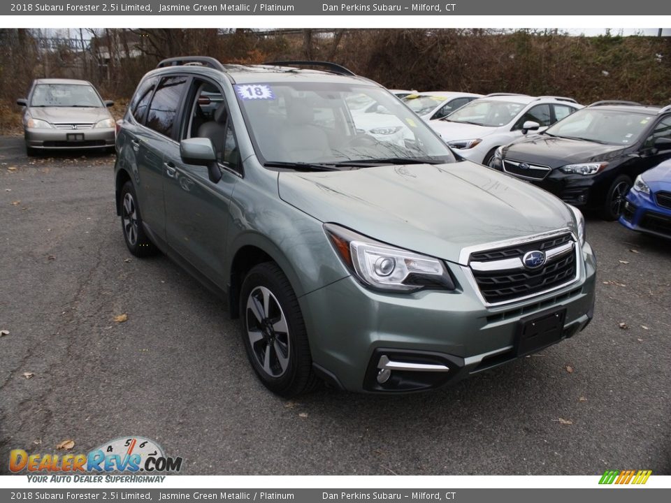 2018 Subaru Forester 2.5i Limited Jasmine Green Metallic / Platinum Photo #1
