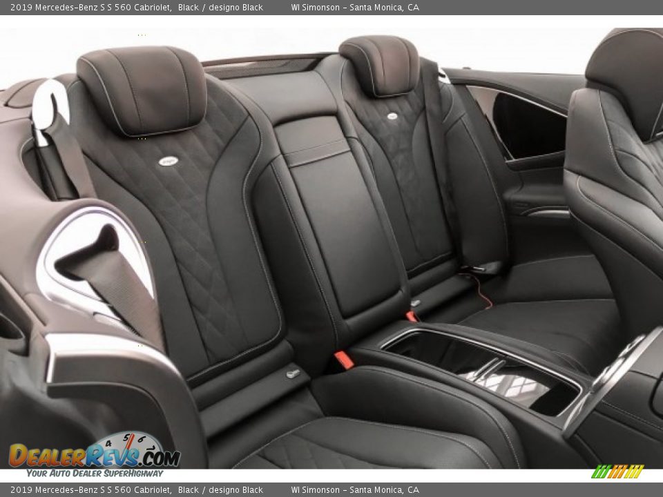 Rear Seat of 2019 Mercedes-Benz S S 560 Cabriolet Photo #13