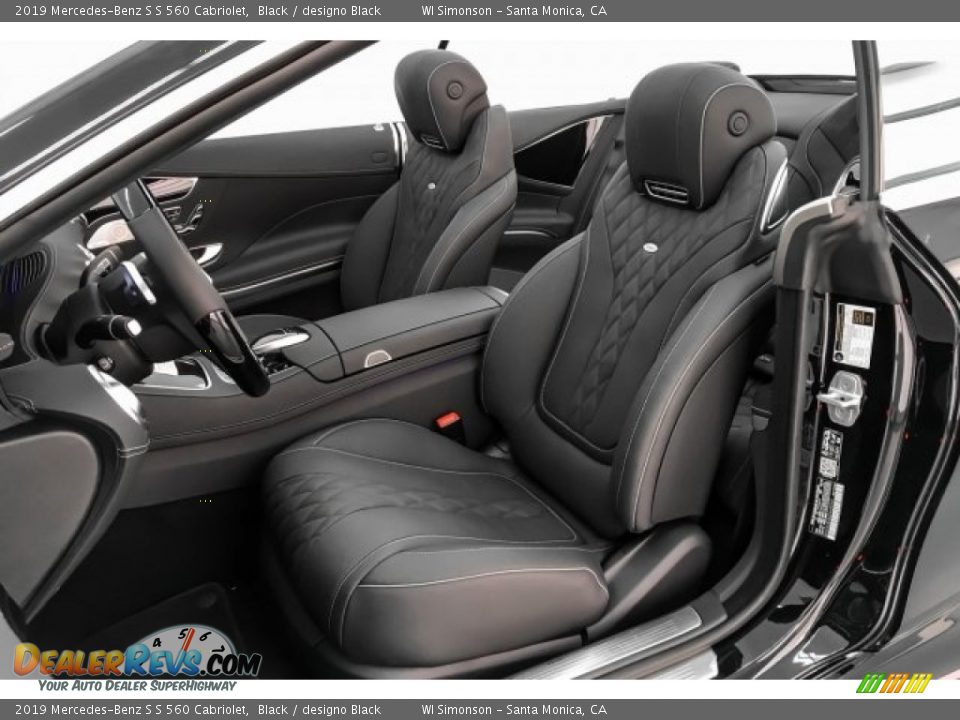 Front Seat of 2019 Mercedes-Benz S S 560 Cabriolet Photo #15