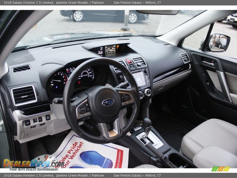 2018 Subaru Forester 2.5i Limited Jasmine Green Metallic / Platinum Photo #4