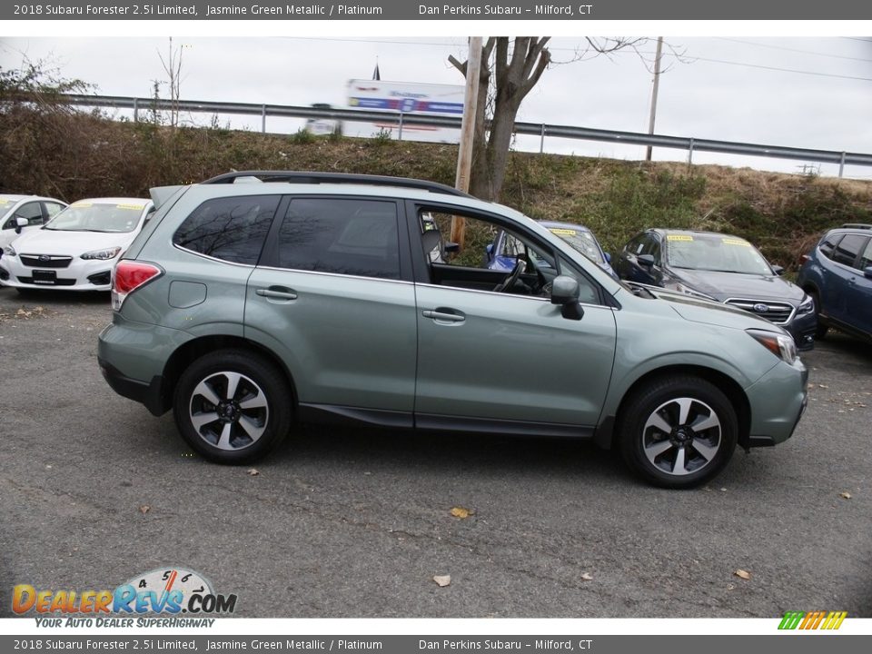 2018 Subaru Forester 2.5i Limited Jasmine Green Metallic / Platinum Photo #5