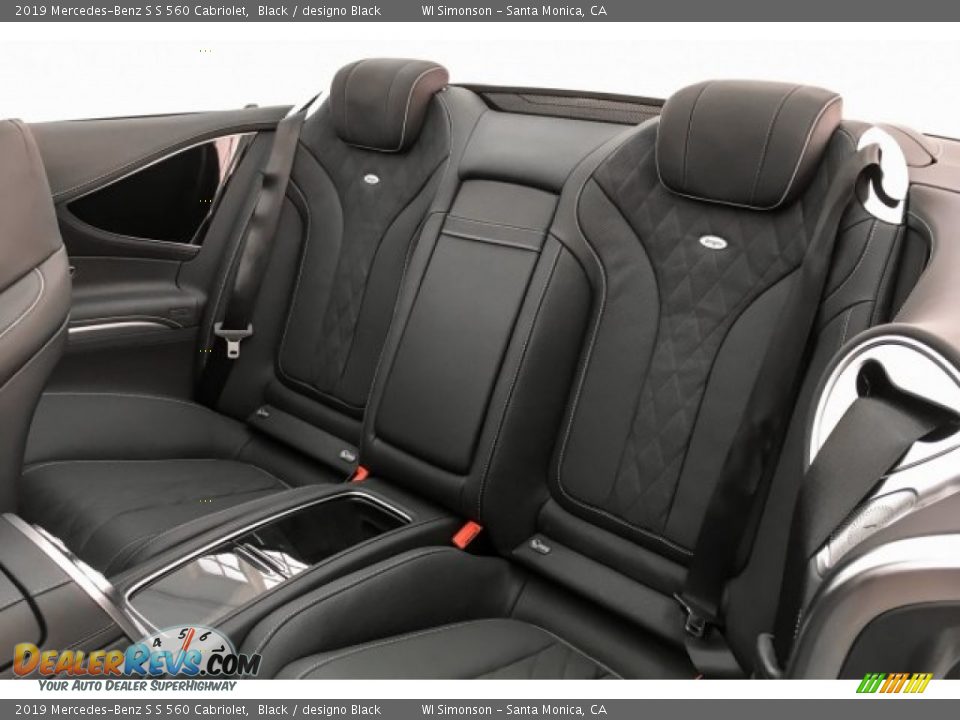 Rear Seat of 2019 Mercedes-Benz S S 560 Cabriolet Photo #17