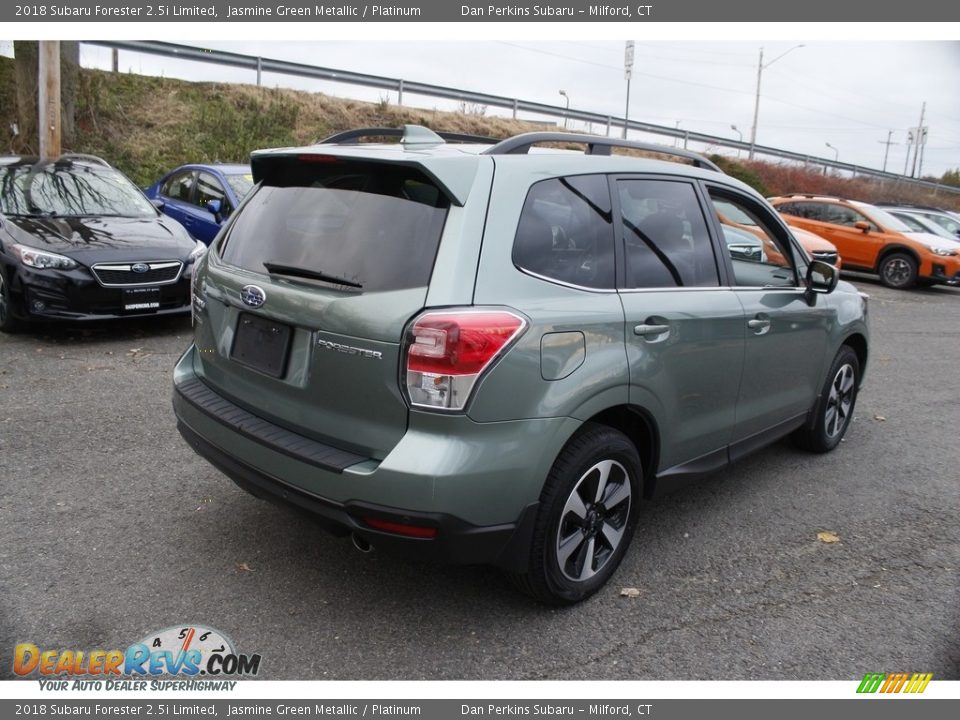 2018 Subaru Forester 2.5i Limited Jasmine Green Metallic / Platinum Photo #6