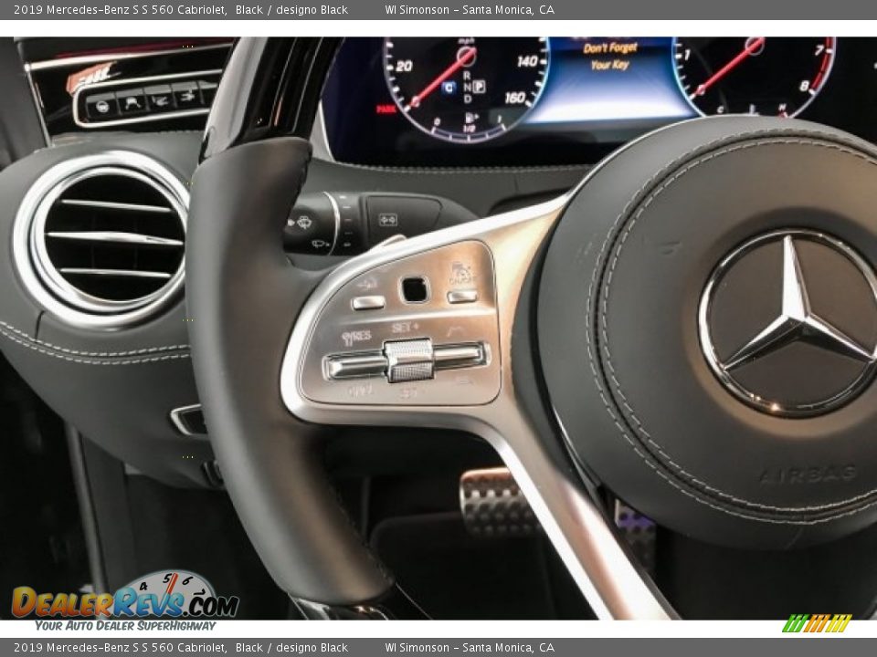 2019 Mercedes-Benz S S 560 Cabriolet Steering Wheel Photo #19