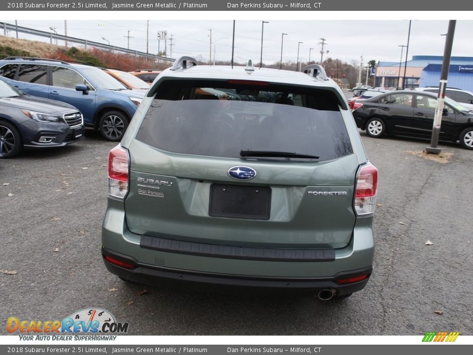 2018 Subaru Forester 2.5i Limited Jasmine Green Metallic / Platinum Photo #7