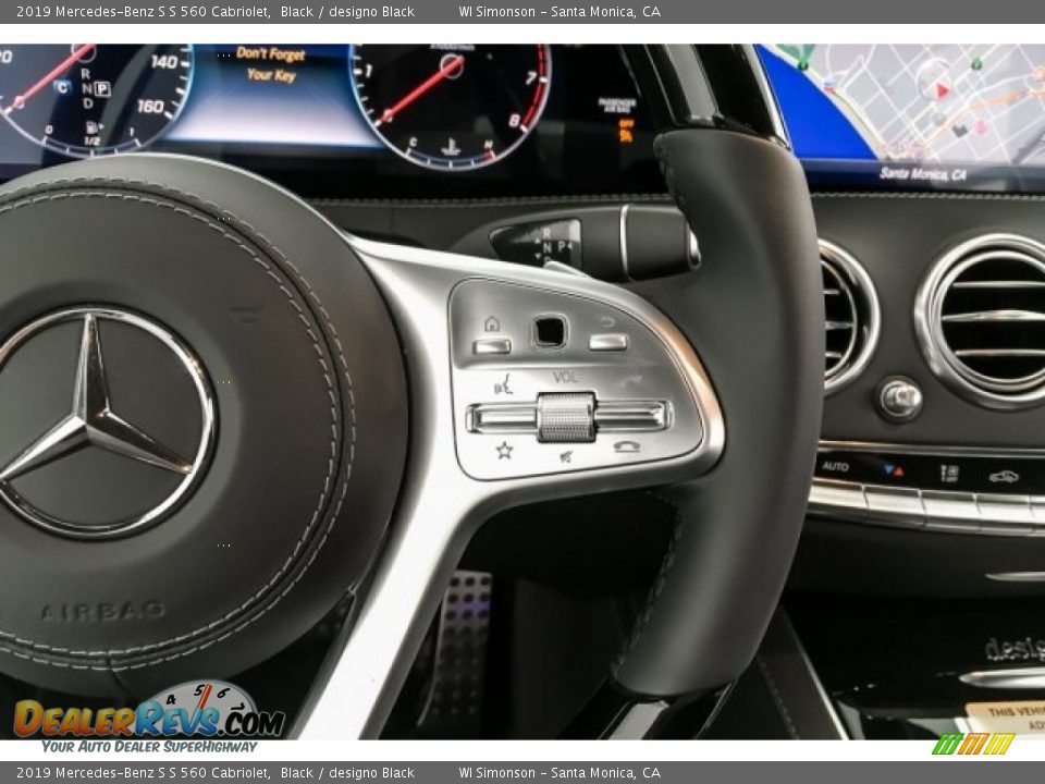 2019 Mercedes-Benz S S 560 Cabriolet Steering Wheel Photo #20