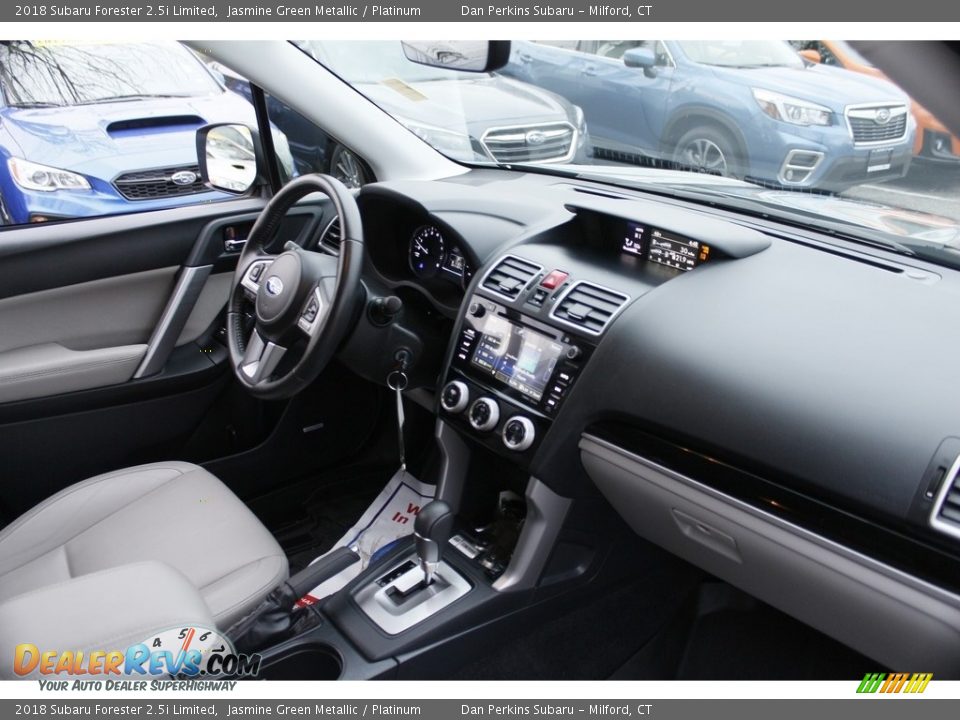 2018 Subaru Forester 2.5i Limited Jasmine Green Metallic / Platinum Photo #9