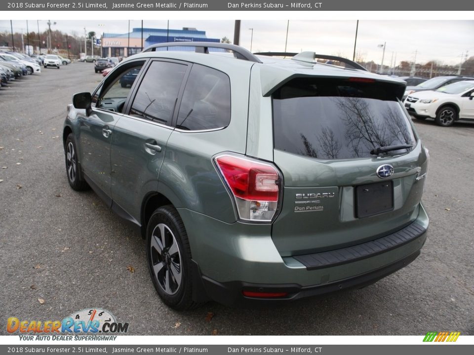 2018 Subaru Forester 2.5i Limited Jasmine Green Metallic / Platinum Photo #10