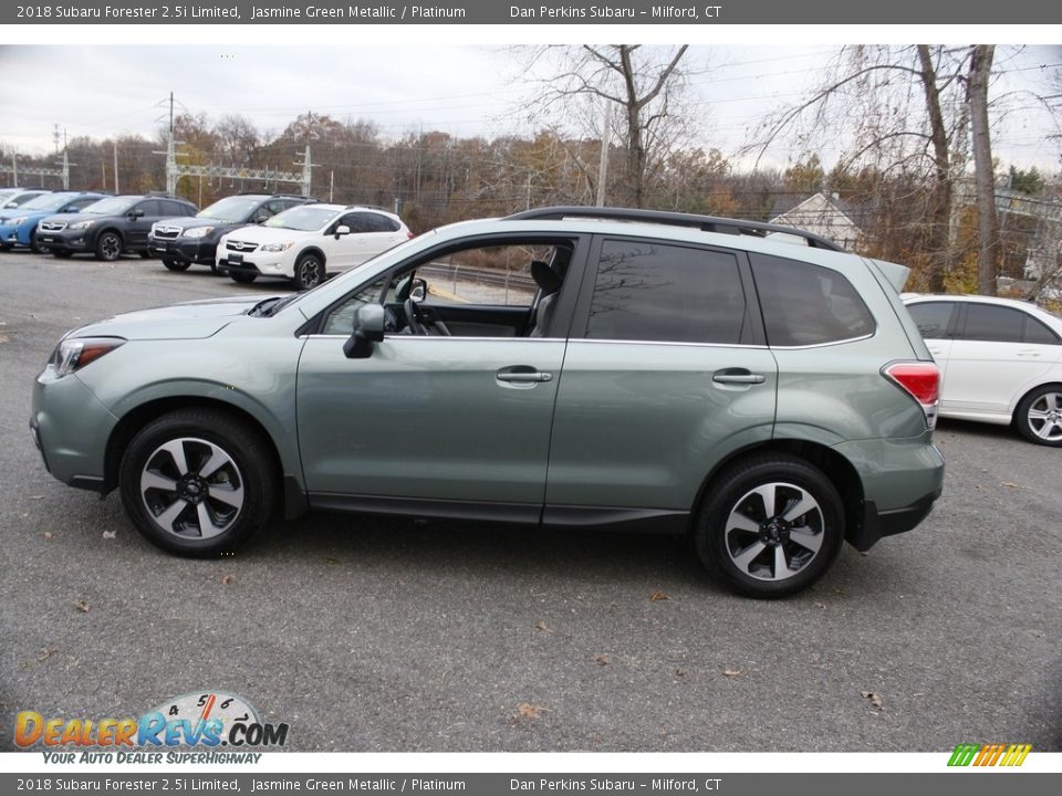 2018 Subaru Forester 2.5i Limited Jasmine Green Metallic / Platinum Photo #11