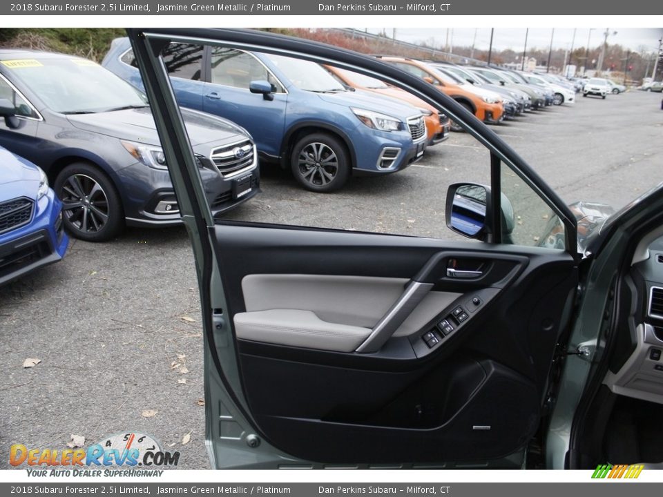2018 Subaru Forester 2.5i Limited Jasmine Green Metallic / Platinum Photo #18