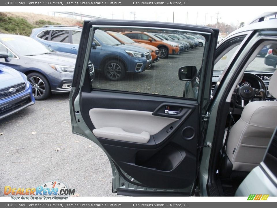 2018 Subaru Forester 2.5i Limited Jasmine Green Metallic / Platinum Photo #19