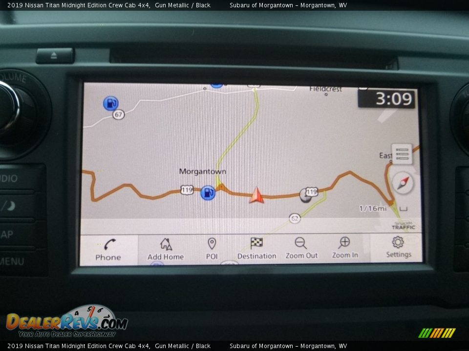 Navigation of 2019 Nissan Titan Midnight Edition Crew Cab 4x4 Photo #16