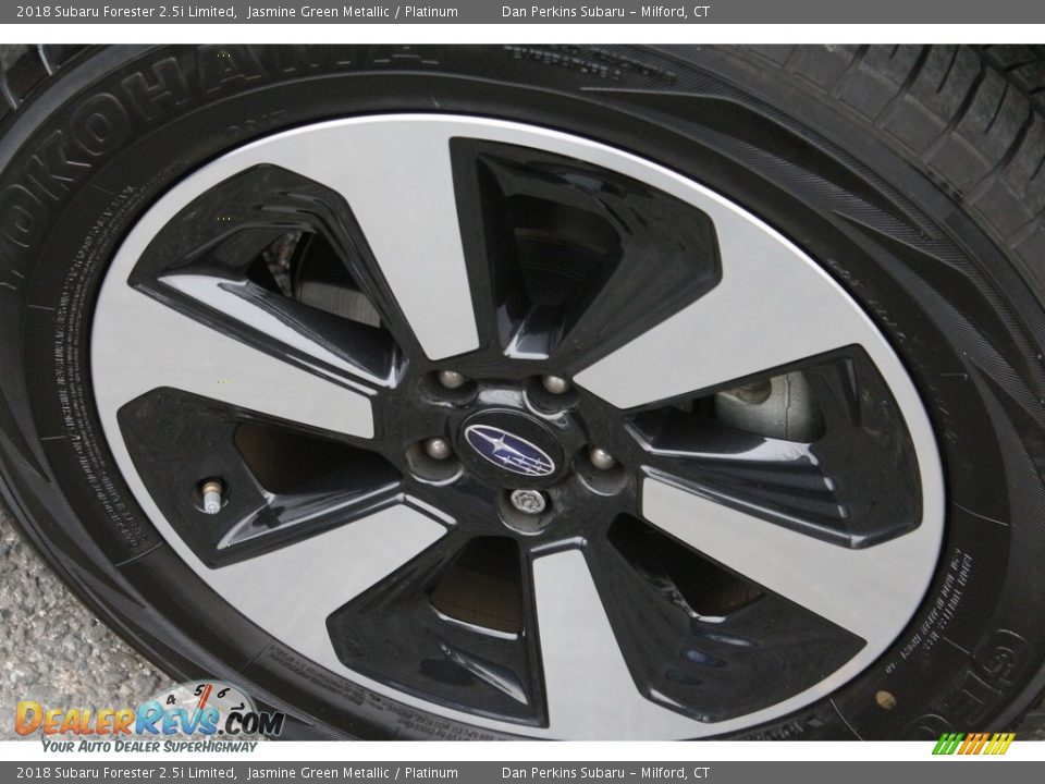 2018 Subaru Forester 2.5i Limited Jasmine Green Metallic / Platinum Photo #23