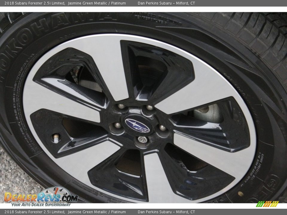 2018 Subaru Forester 2.5i Limited Jasmine Green Metallic / Platinum Photo #25