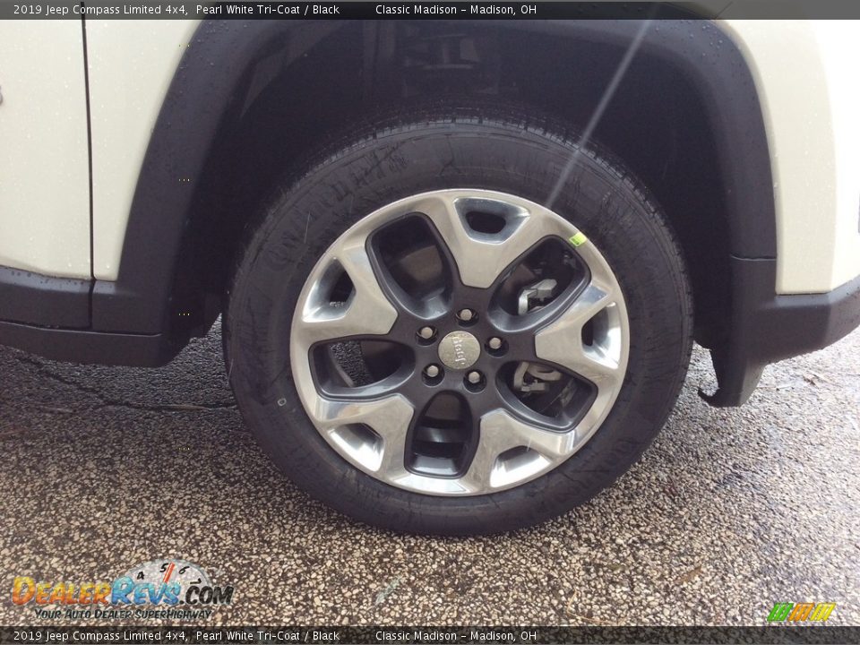2019 Jeep Compass Limited 4x4 Pearl White Tri–Coat / Black Photo #7