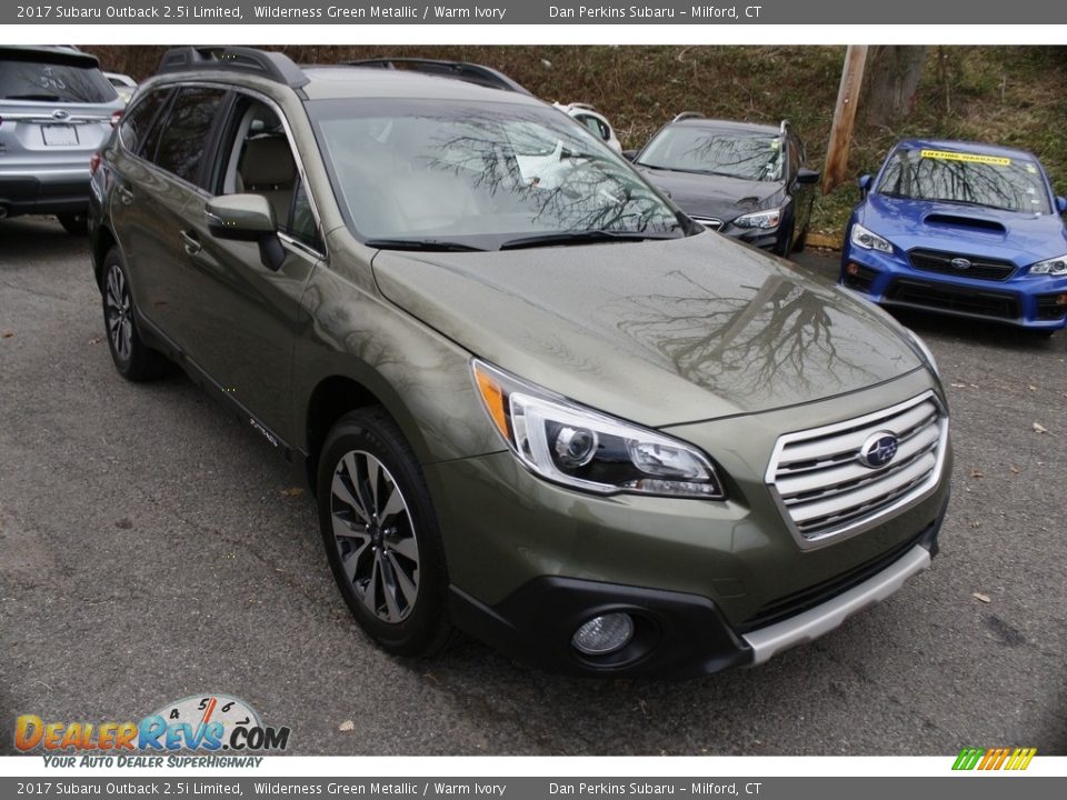 2017 Subaru Outback 2.5i Limited Wilderness Green Metallic / Warm Ivory Photo #1