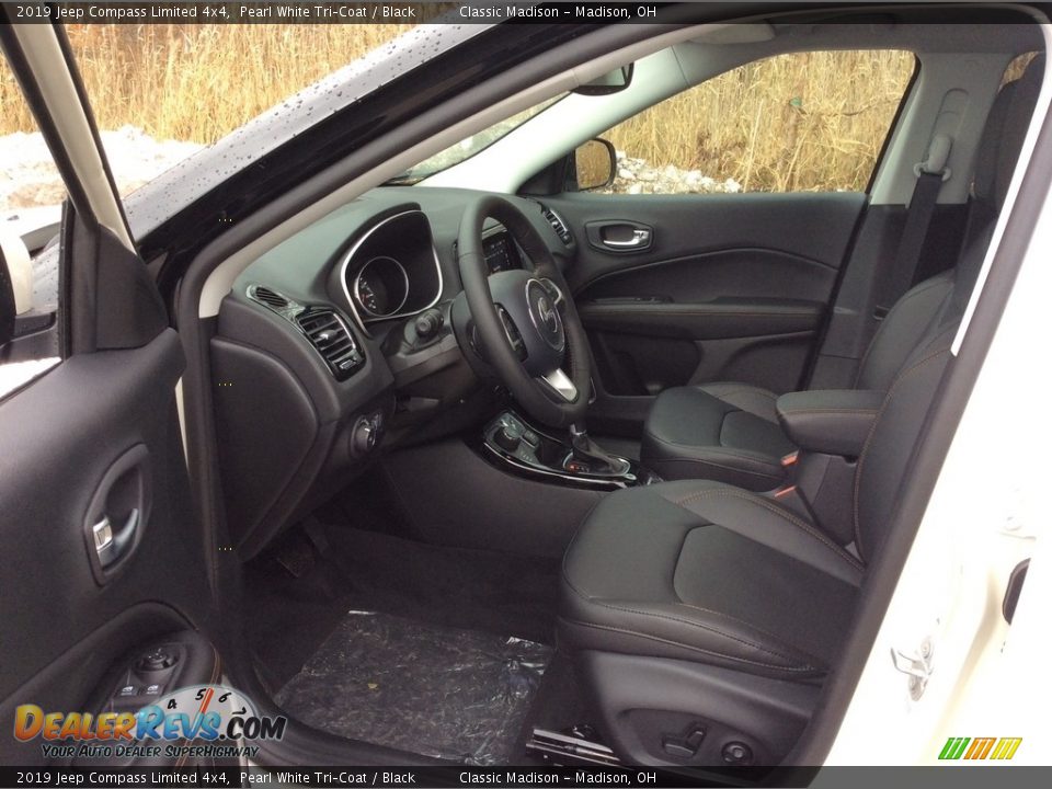 2019 Jeep Compass Limited 4x4 Pearl White Tri–Coat / Black Photo #9