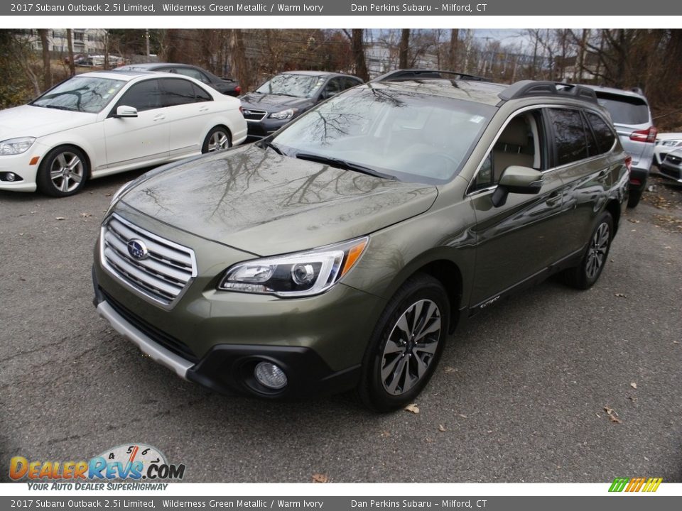 2017 Subaru Outback 2.5i Limited Wilderness Green Metallic / Warm Ivory Photo #3