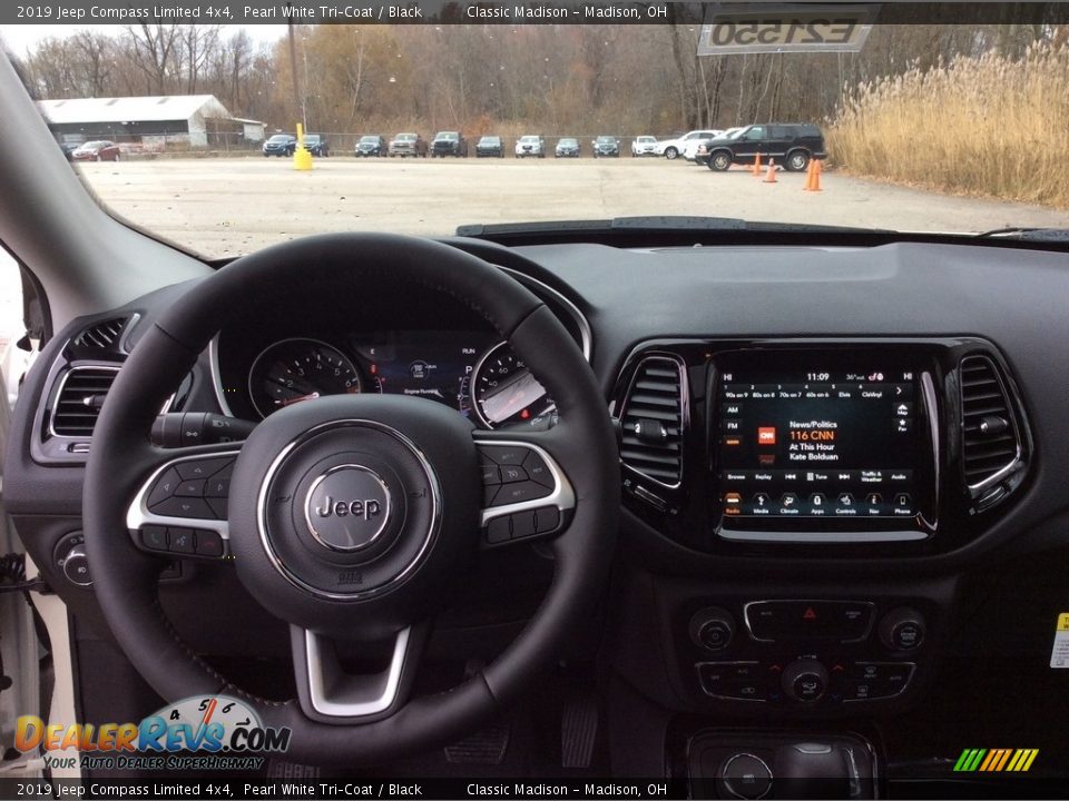 2019 Jeep Compass Limited 4x4 Pearl White Tri–Coat / Black Photo #12