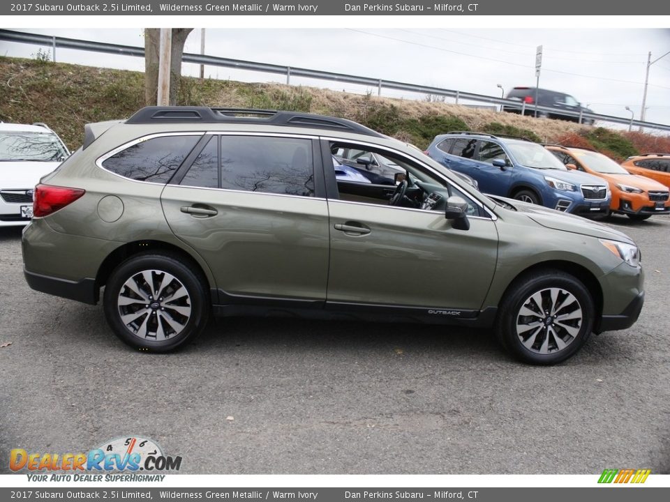 2017 Subaru Outback 2.5i Limited Wilderness Green Metallic / Warm Ivory Photo #5