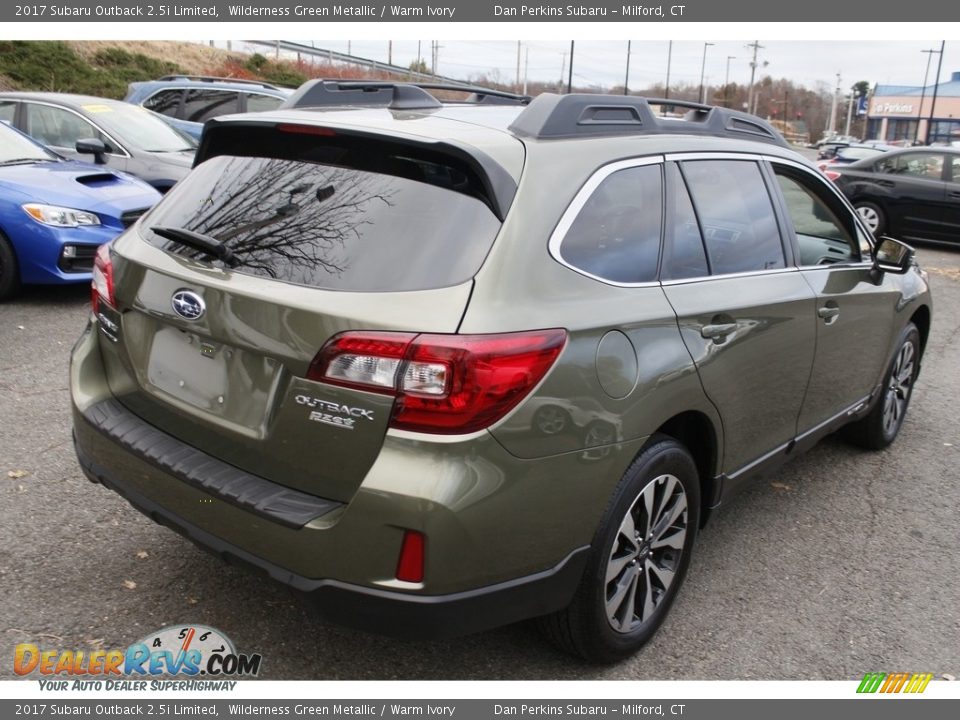 2017 Subaru Outback 2.5i Limited Wilderness Green Metallic / Warm Ivory Photo #6