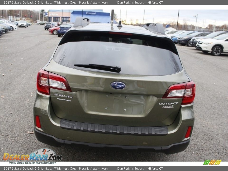 2017 Subaru Outback 2.5i Limited Wilderness Green Metallic / Warm Ivory Photo #7