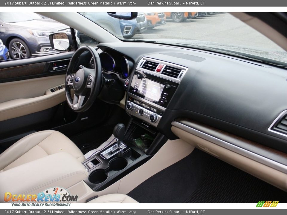 2017 Subaru Outback 2.5i Limited Wilderness Green Metallic / Warm Ivory Photo #9