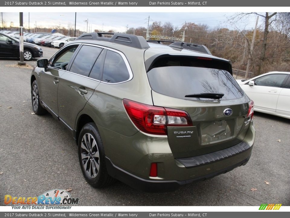 2017 Subaru Outback 2.5i Limited Wilderness Green Metallic / Warm Ivory Photo #10
