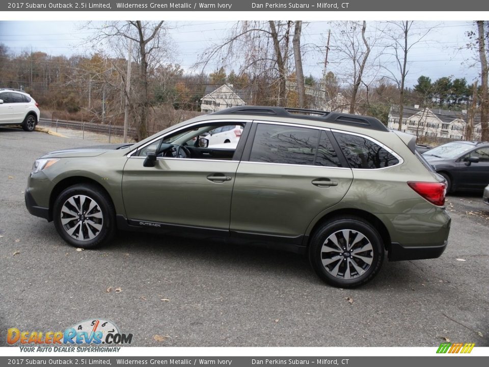 2017 Subaru Outback 2.5i Limited Wilderness Green Metallic / Warm Ivory Photo #11