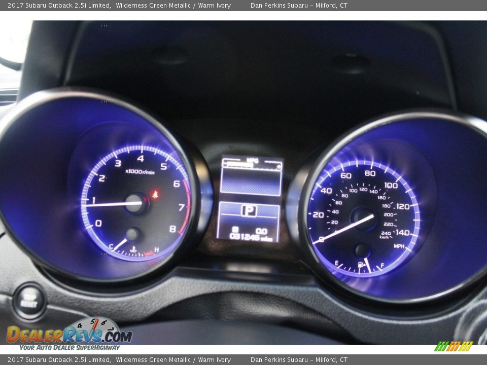 2017 Subaru Outback 2.5i Limited Wilderness Green Metallic / Warm Ivory Photo #12