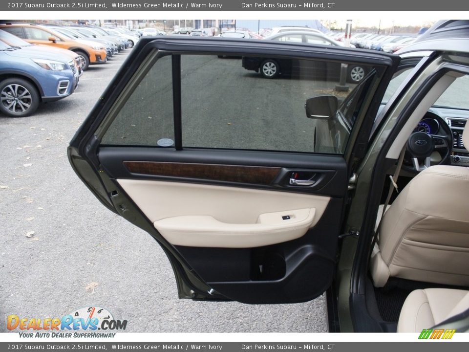 2017 Subaru Outback 2.5i Limited Wilderness Green Metallic / Warm Ivory Photo #18