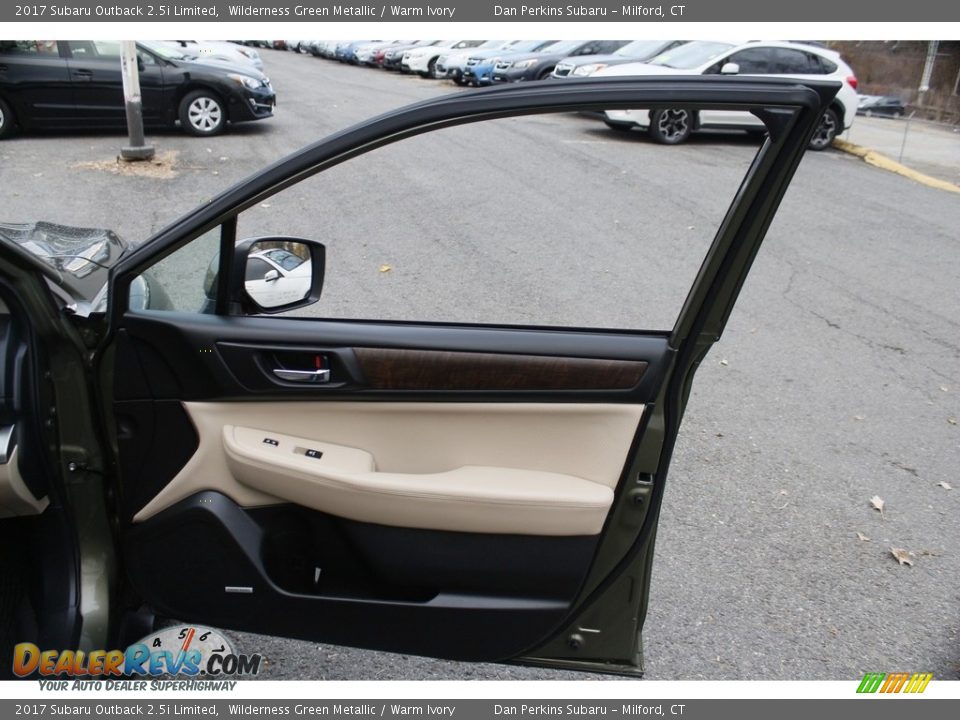 2017 Subaru Outback 2.5i Limited Wilderness Green Metallic / Warm Ivory Photo #20