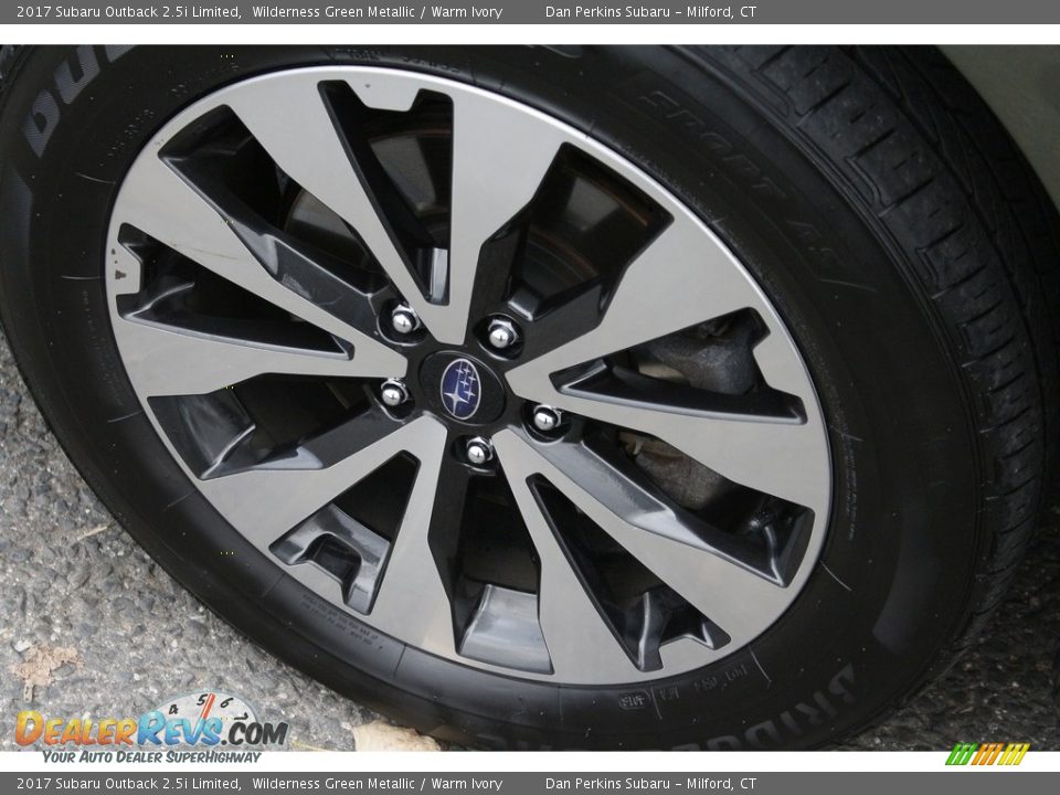 2017 Subaru Outback 2.5i Limited Wilderness Green Metallic / Warm Ivory Photo #21