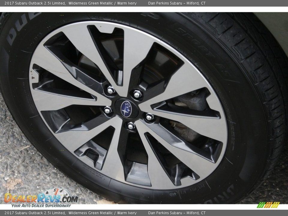 2017 Subaru Outback 2.5i Limited Wilderness Green Metallic / Warm Ivory Photo #22