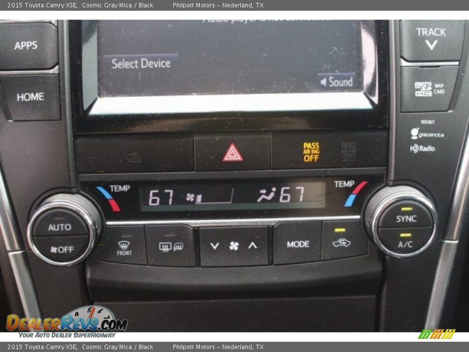 2015 Toyota Camry XSE Cosmic Gray Mica / Black Photo #19