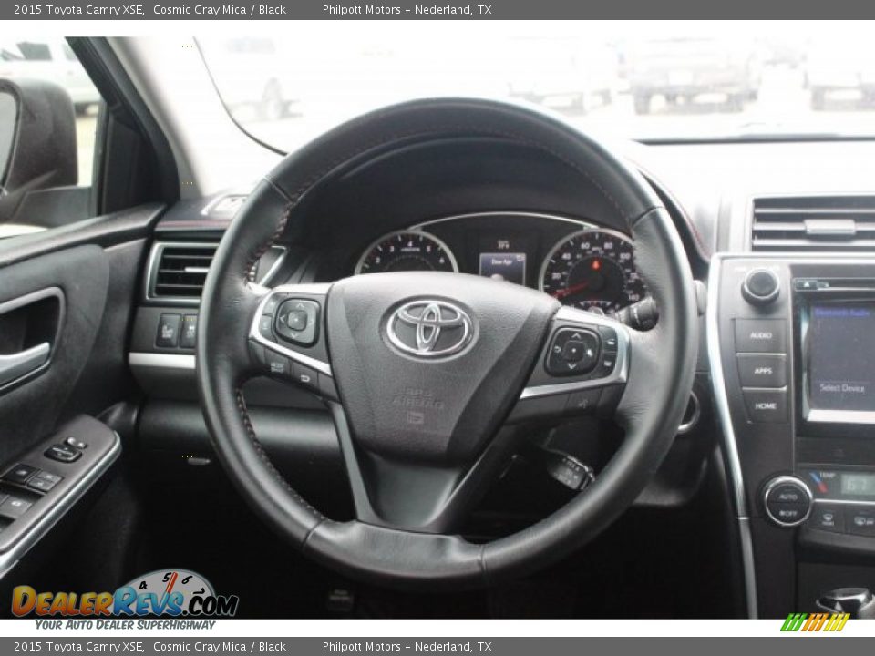 2015 Toyota Camry XSE Cosmic Gray Mica / Black Photo #28