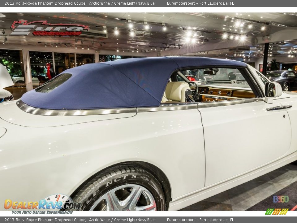 2013 Rolls-Royce Phantom Drophead Coupe Arctic White / Creme Light/Navy Blue Photo #5