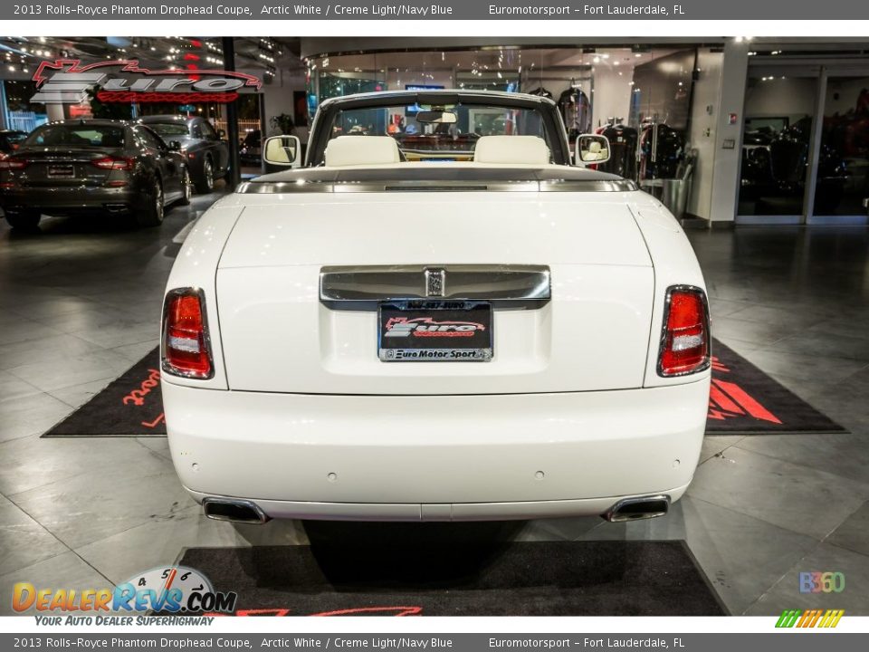 2013 Rolls-Royce Phantom Drophead Coupe Arctic White / Creme Light/Navy Blue Photo #7