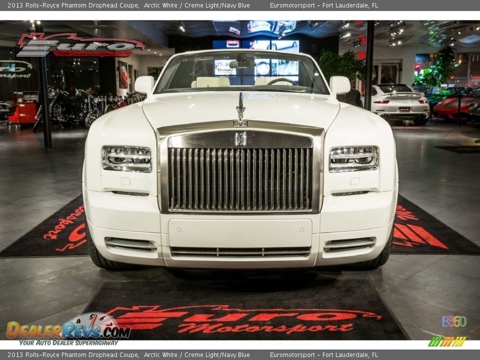 2013 Rolls-Royce Phantom Drophead Coupe Arctic White / Creme Light/Navy Blue Photo #10