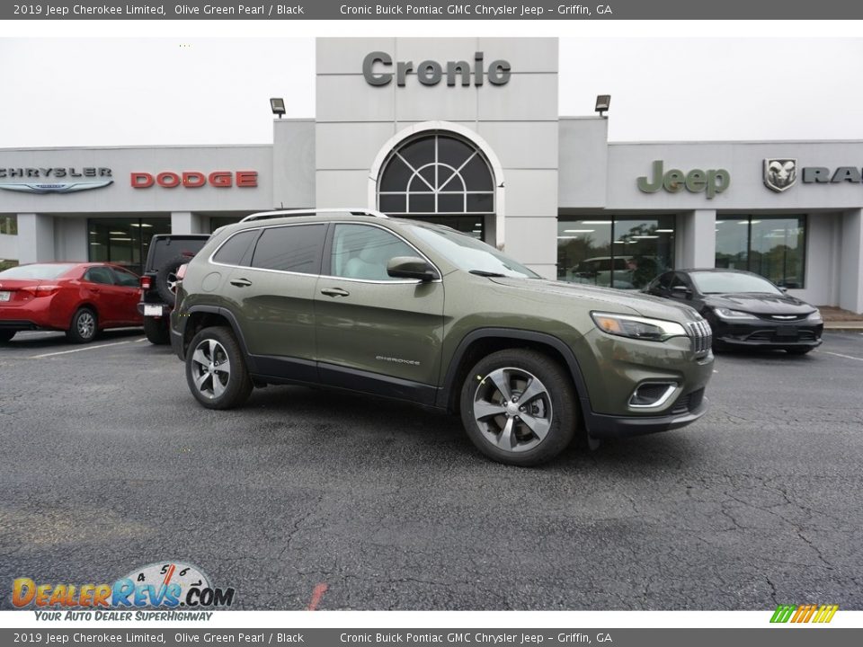 2019 Jeep Cherokee Limited Olive Green Pearl / Black Photo #1