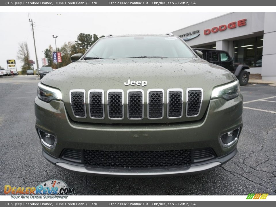 2019 Jeep Cherokee Limited Olive Green Pearl / Black Photo #2