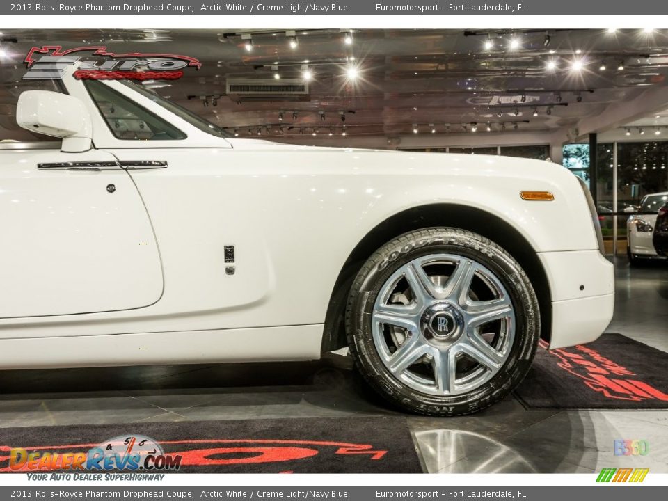 2013 Rolls-Royce Phantom Drophead Coupe Arctic White / Creme Light/Navy Blue Photo #27