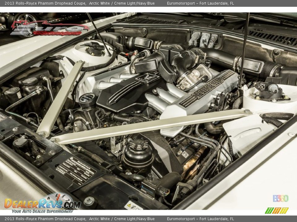 2013 Rolls-Royce Phantom Drophead Coupe Arctic White / Creme Light/Navy Blue Photo #38