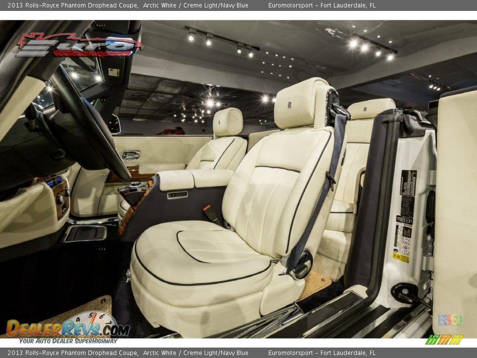 2013 Rolls-Royce Phantom Drophead Coupe Arctic White / Creme Light/Navy Blue Photo #41
