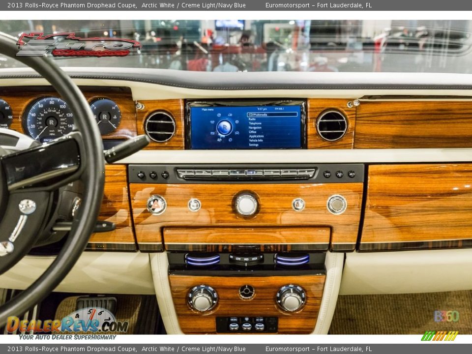 2013 Rolls-Royce Phantom Drophead Coupe Arctic White / Creme Light/Navy Blue Photo #50