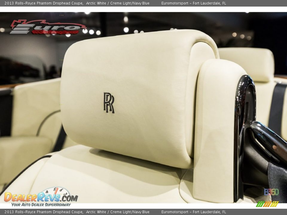 2013 Rolls-Royce Phantom Drophead Coupe Arctic White / Creme Light/Navy Blue Photo #58