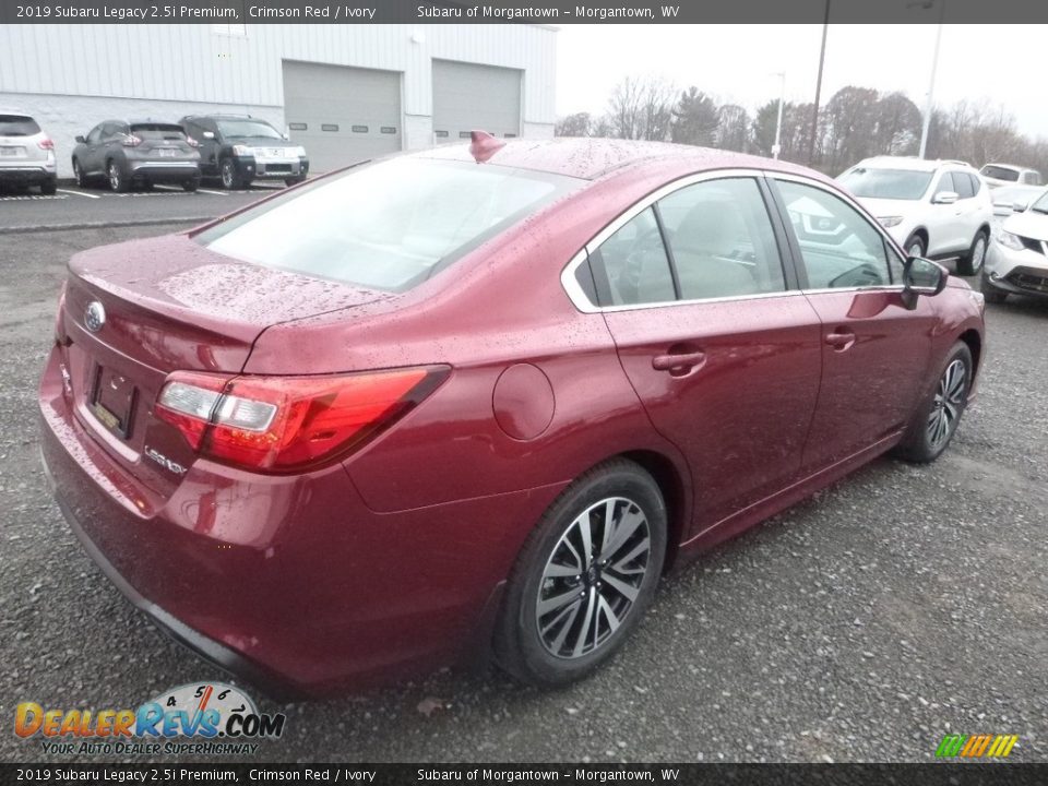 2019 Subaru Legacy 2.5i Premium Crimson Red / Ivory Photo #4