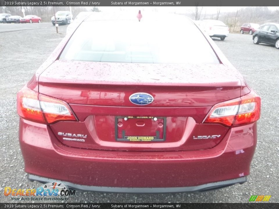 2019 Subaru Legacy 2.5i Premium Crimson Red / Ivory Photo #5